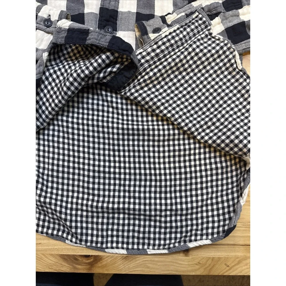 Polo Ralph Lauren Flannel Shirt Mens XS Buffalo Plaid Long Sleeve Button Gray